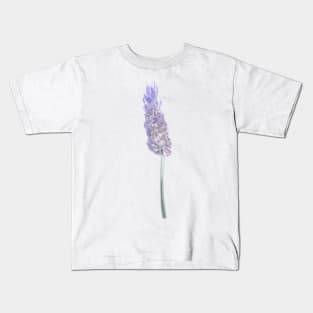 Lavender Flower Illustration Kids T-Shirt